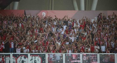 Samsunspor taraftarları takımını yalnız bırakmadı