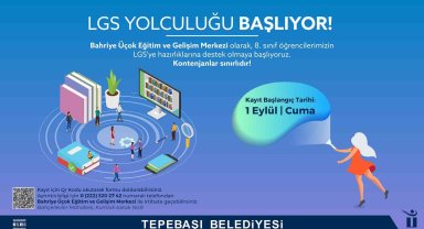 Tepebaşı Belediyesi LGS'ye hazırlanan öğrencilerin yanında