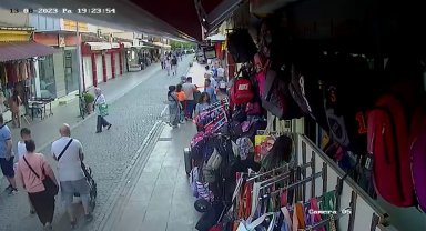 Valiz hırsızı kadın güvenlik kameralarına yakalandı