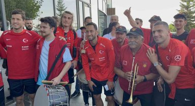 A Milli Takım, Eskişehir'de Bando Eses ile karşılandı