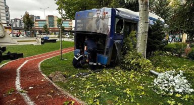 Ankara'da korkutan kaza
