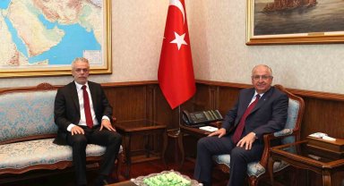 Bakan Güler, KKTC Büyükelçisi Korukoğlu'nu kabul etti