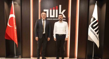 Başkan Savran TÜİK Başkanı Çetinkaya ile bir araya geldi