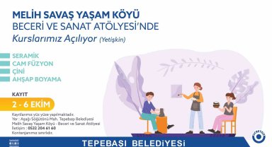 Beceri ve sanat atölyesi için kayıtlar başlıyor