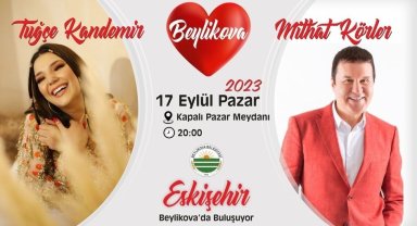 Beylikova'da Tuğçe Kandemir ve Mithat Körler konserleri için davet