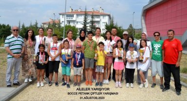 Bir ilk oldu aileler 'Bocce Petank' yarışması yaptı