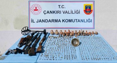 Çankırı'da yüzlerce sikke ele geçirildi