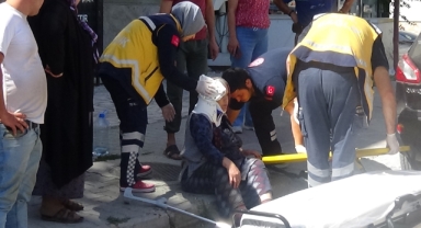 Cipin geri manevra yaparken çarptığı yaşlı kadın yaralandı