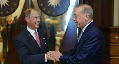 Cumhurbaşkanı Erdoğan, Birleşik Krallık Edinburgh Dükü Prens Edward'ı kabul etti
