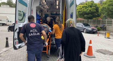 Dengesini kaybederek duvardan düşen kişi hastanelik oldu