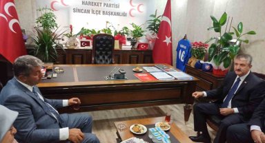 Erkan Haberal'dan MHP Sincan İlçe Başkanına ziyaret