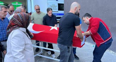 İzmir'de düşen helikopterde can veren pilotun cenazesi Eskişehir'e ulaştı