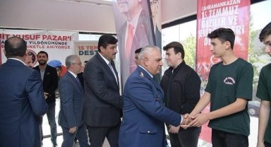 Kahramankazan Belediye Başkanı Oğuz ve Kaymakamı Parlar'dan 15 Temmuz Gaziler ve Şehit Aileleri Derneğine ziyarret