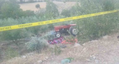 Karaman'da traktör bahçeye devrildi: 2 ölü, 1 yaralı