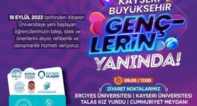 Kayseri'ye yeni gelen öğrencilere rehberlik ve danışmanlık hizmeti başladı