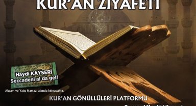 Kayserililer Kur'an ziyafetinde buluşacak