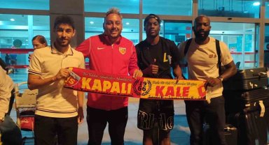 Kayserispor'un yeni transfleri Kayseri'ye geldi