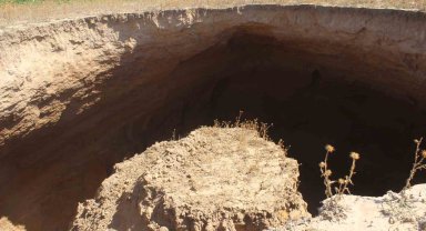 Konya'da yeni bir obruk meydana geldi