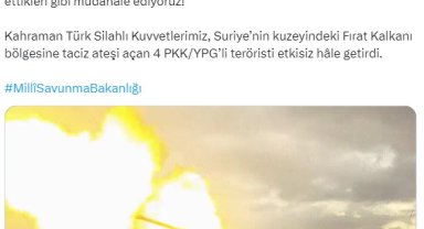 MSB: "4 PKKYPG'li terörist etkisiz hale getirildi"