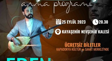 Nevşehir Kalesinde Neşet Ertaş gecesi