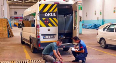 Nevşehir'de okul servisleri denetlendi