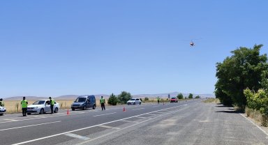 Nevşehir'de sürücüler havadan denetlendi