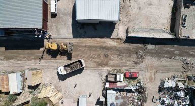 Sanayi bölgesinde sıcak asfalt çalışmalar başladı