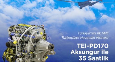 Türkiye'nin ilk milli turbodizel havacılık motoru uçuş rekoru kırdı