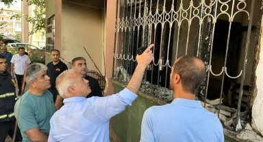 Vali Kumbuzoğlu'ndan yangında 4 yaşındaki çocuğun öldüğü evde inceleme