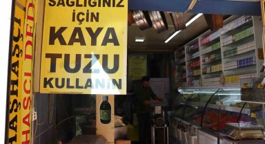 Aktar esnafından kaya tuzu önerisi