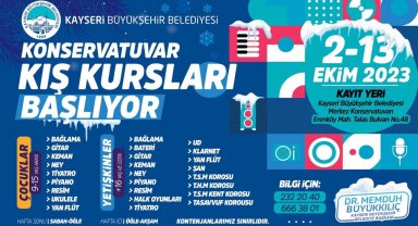 Büyükşehir, konservatuvar kış kursları kayıtlarını almaya başlıyor