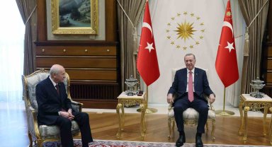 Cumhurbaşkanı Erdoğan, MHP Genel Başkanı Bahçeli'yi kabul etti