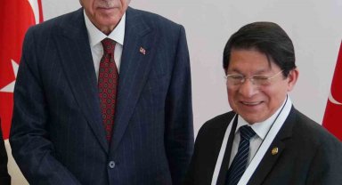 Cumhurbaşkanı Erdoğan, Nikaragua Dışişleri Bakanı Colindres'i kabul etti