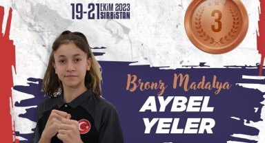 Eskişehirli Aybel Avrupa 3'üncüsü oldu