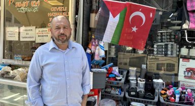 Filistin halkına destek veren esnaf Müslüman ülkelerin duyarsızlığından yakındı