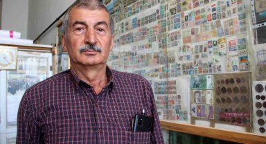 Hevesle başladı, 43 yılda 2 bin pul topladı