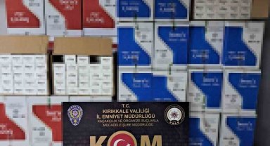 Kırıkkale'de 1 milyon 800 bin adet makaron ele geçirildi