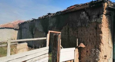 Kulu'da samanlık yangını