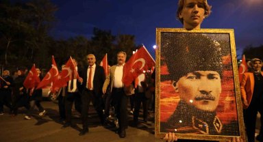 Melikgazi'de Coşkulu Fener alayı yürüyüşü