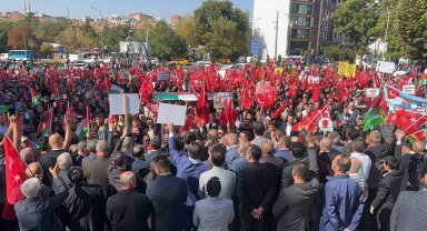 Nevşehir'de binlerce kişi Filistin için yürüdü