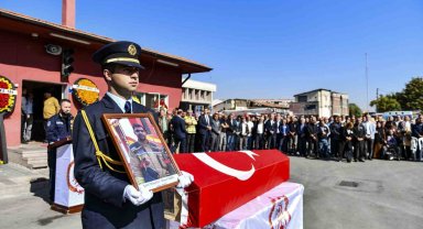Şehit itfaiye eri Orçun Yaşar son yolculuğuna uğurlandı