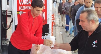 Sincan'da 5 noktada 2 bin 500 kişiye çorba ikramı