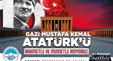 Başkan Büyükkılıç: "Gazi Mustafa Kemal Atatürk'ü rahmetle anıyorum"