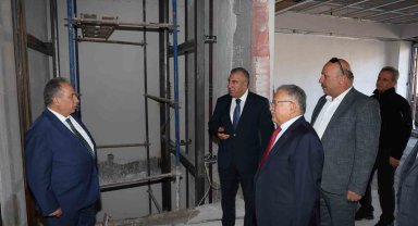 Başkan Büyükkılıç'tan Talas Mevlana Sosyal Yaşam Merkezi'nde inceleme