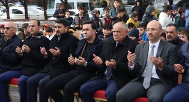 Başkan Öztürk Filistin için düzenlenen panayıra destek verdi