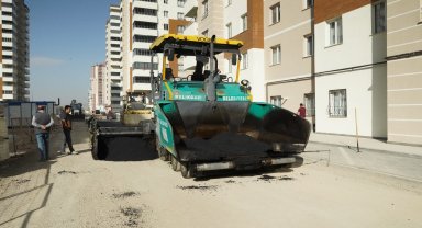 Belsin'de asfalt çalışması yapıldı