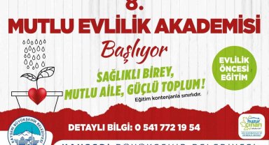 Büyükşehir'in, 8'inci Mutlu Evlilik Akademisi kayıtları başladı