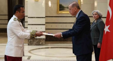Cumhurbaşkanı Erdoğan, Kamboçya Büyükelçisi Sok'u kabul etti