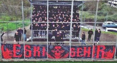 Es Es taraftarı 67 kişilik tribünü 200 kişi ile doldurdu