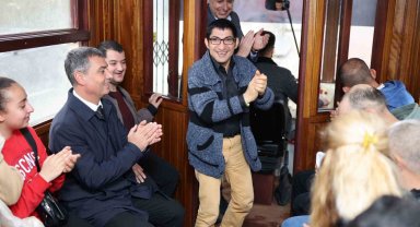 Gölbaşı'nda uyum öğrencileri nostaljik tramvayla ilçeyi turladı